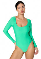 A person wearing the Celeste One Piece from the front #misfit