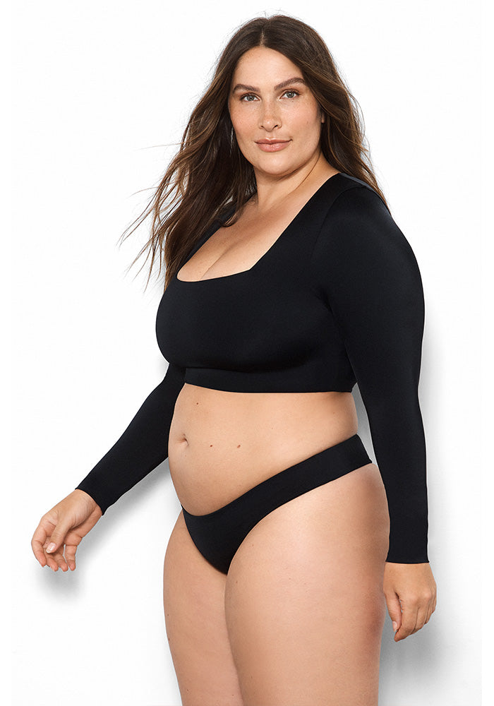 Capri Square: The Modern Square Long Sleeve Crop Top