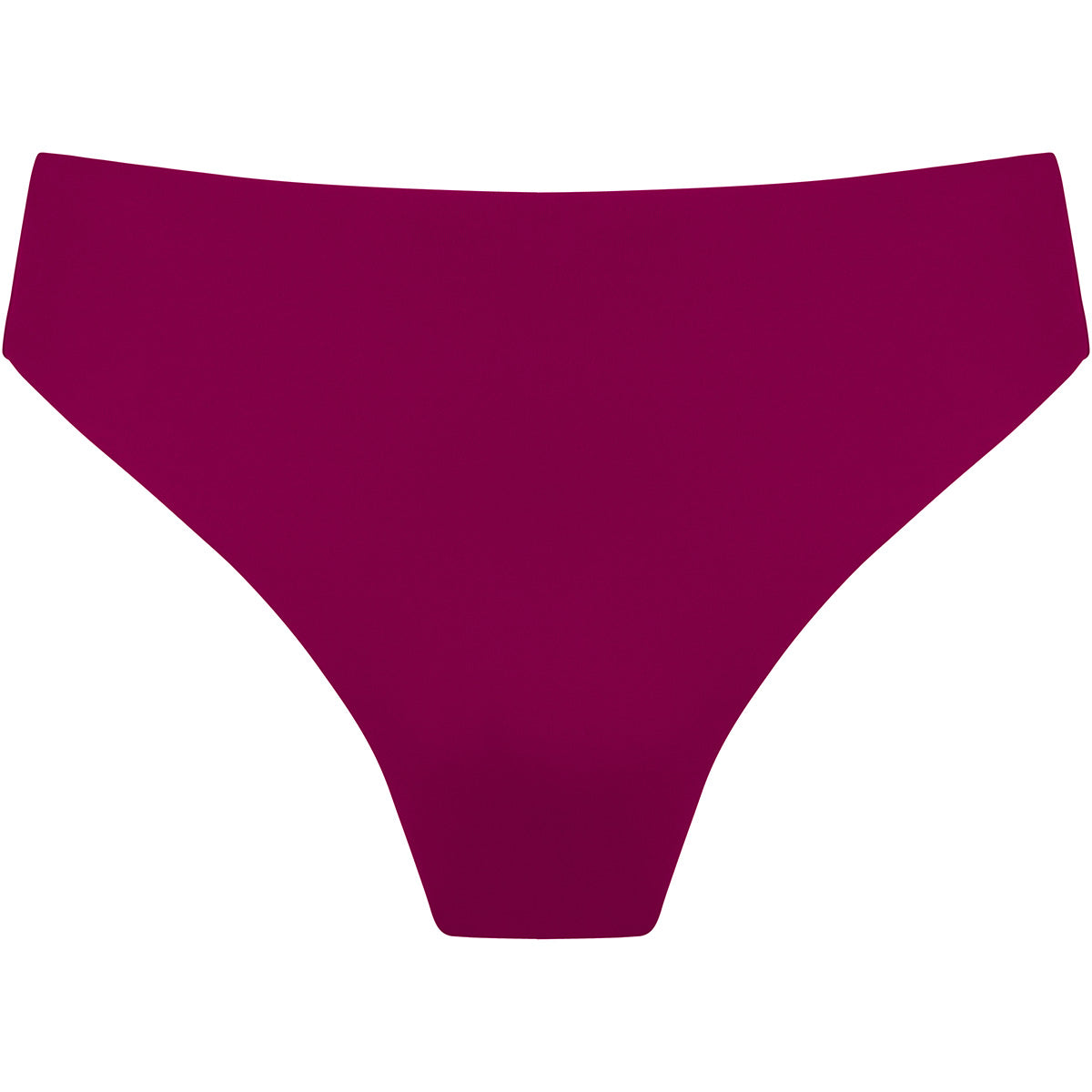 Rouge : le bas de bikini taille haute moderne