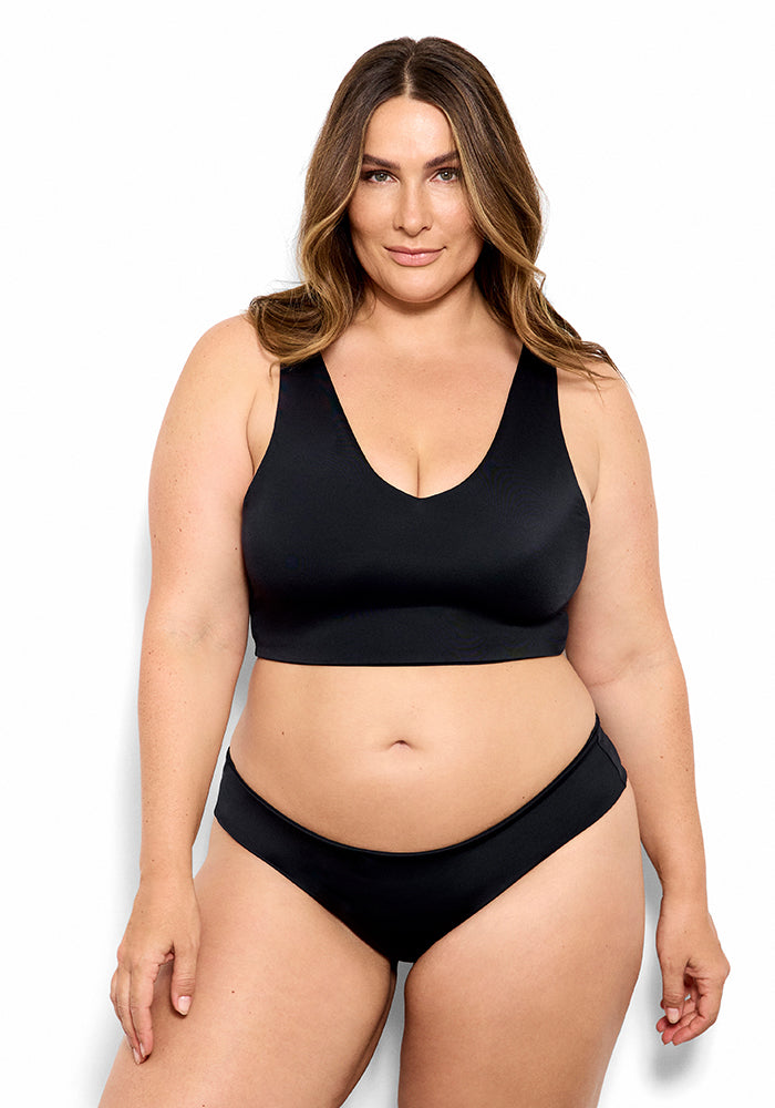 Falcon: The V Neck Crop Bikini Top